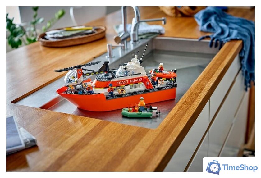 Конструктор LEGO City 60504 Спасательный катер и вертолет береговой охраны - Изображение №9 — Интернет-магазин Time-Shop