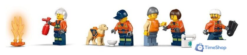 Конструктор LEGO City 60504 Спасательный катер и вертолет береговой охраны - Изображение №6 — Интернет-магазин Time-Shop
