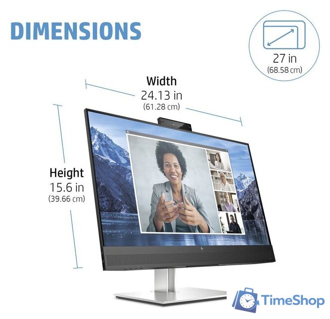 Монитор HP E27m G4 40Z29AA - Изображение №11 — Интернет-магазин Time-Shop