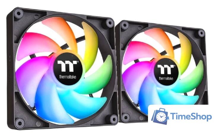 Комплект вентиляторов для корпуса Thermaltake CT140 ARGB 2-Fan Pack CL-F150-PL14SW-A - Изображение №1 — Интернет-магазин Time-Shop