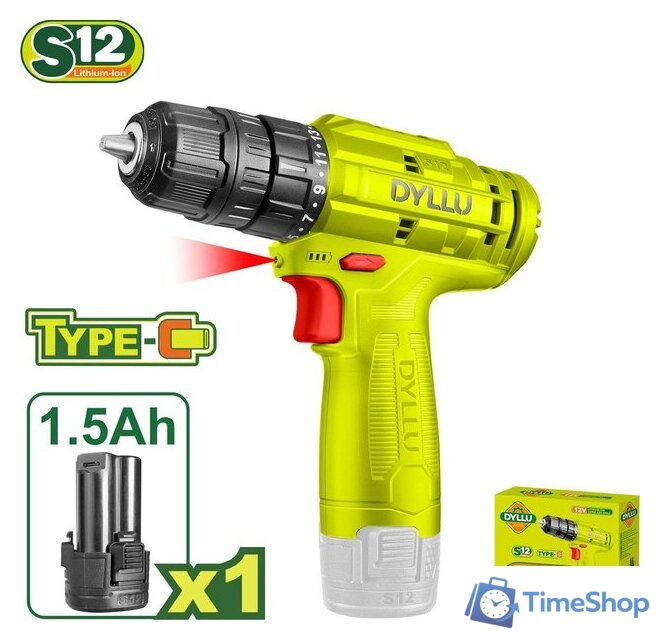 Дрель-шуруповерт Dyllu DTCDS510 (с 1-им АКБ) - Изображение №1 — Интернет-магазин Time-Shop