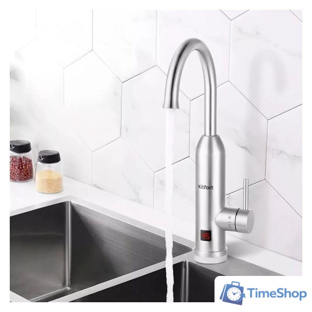 Проточный электрический водонагреватель-кран Kitfort KT-4032 - Изображение №2 — Интернет-магазин Time-Shop