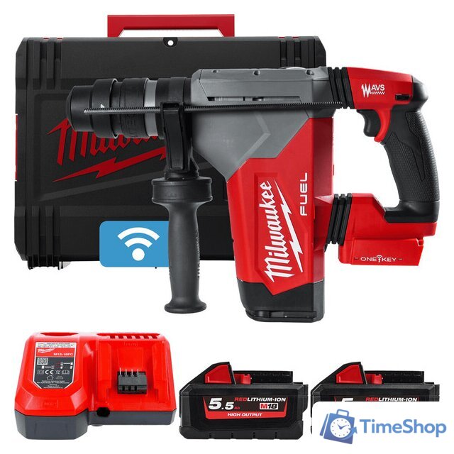 Перфоратор Milwaukee M18 FUEL M18ONEFHPX-552X 4933478496 (с 2-мя АКБ, кейс) - Изображение №1 — Интернет-магазин Time-Shop