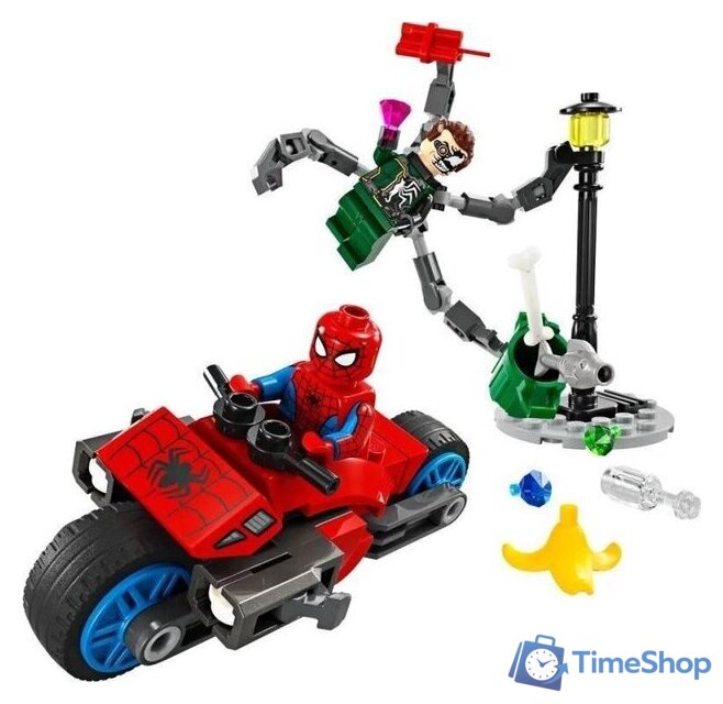 Конструктор LEGO Marvel Super Heroes 76275 Погоня на мотоцикле: Человек-паук против Док Ока - Изображение №2 — Интернет-магазин Time-Shop
