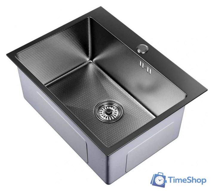Кухонная мойка Mixline Pro 552933 (черный графит, с сифоном) - Изображение №2 — Интернет-магазин Time-Shop