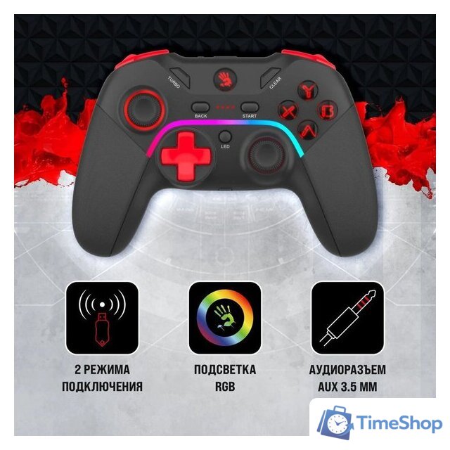 Геймпад A4Tech Bloody GPW70 (черный) - Изображение №3 — Интернет-магазин Time-Shop
