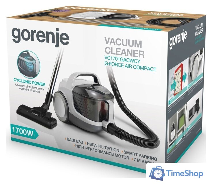 Пылесос Gorenje VC1701GACWCY - Изображение №4 — Интернет-магазин Time-Shop