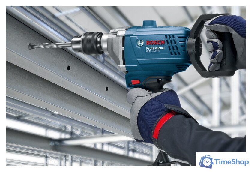 Безударная дрель Bosch GBM 1600 RE Professional [06011B0000] - Изображение №4 — Интернет-магазин Time-Shop