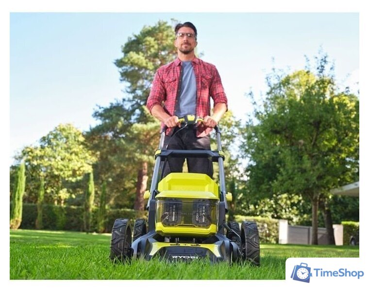 Газонокосилка Ryobi RY18LMX46A-250 (с 2-мя АКБ 5 Ач) - Изображение №3 — Интернет-магазин Time-Shop