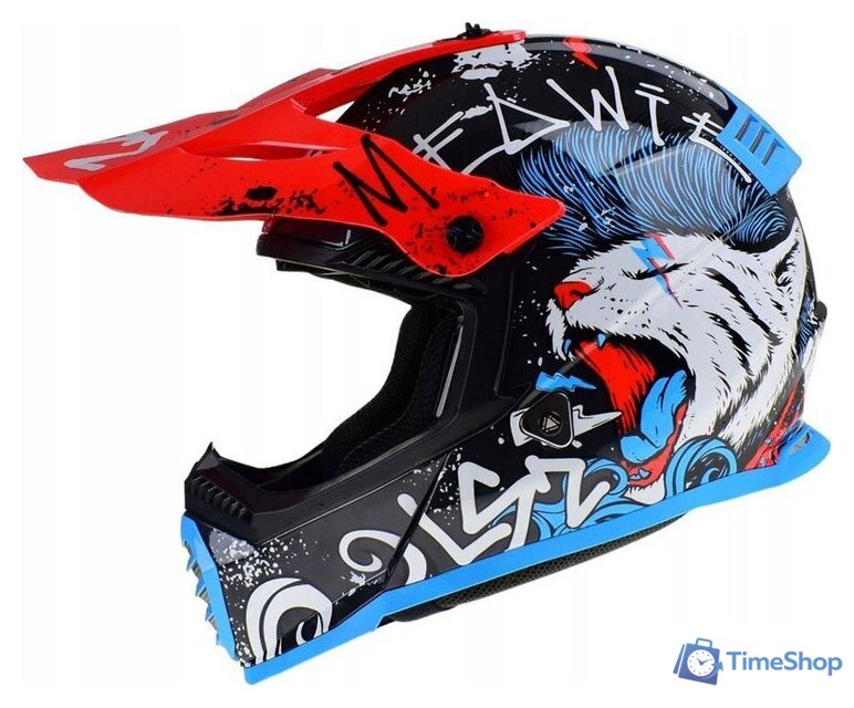 Мотошлем LS2 MX437 Fast 2 Mini Starmaw (S, черный) - Изображение №7 — Интернет-магазин Time-Shop