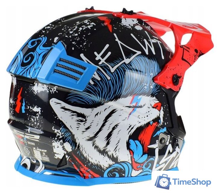 Мотошлем LS2 MX437 Fast 2 Mini Starmaw (S, черный) - Изображение №15 — Интернет-магазин Time-Shop