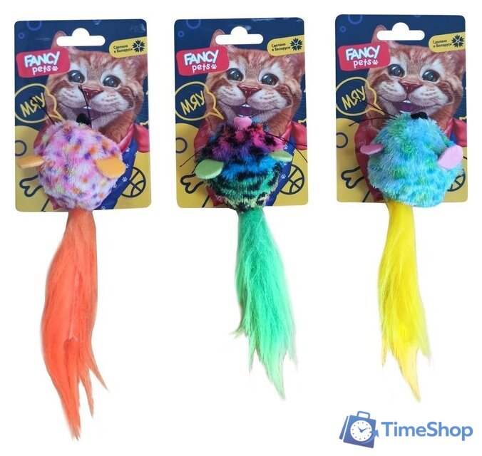 Игрушка для кошек Fancy Pets Шарик-мышь - Изображение №3 — Интернет-магазин Time-Shop