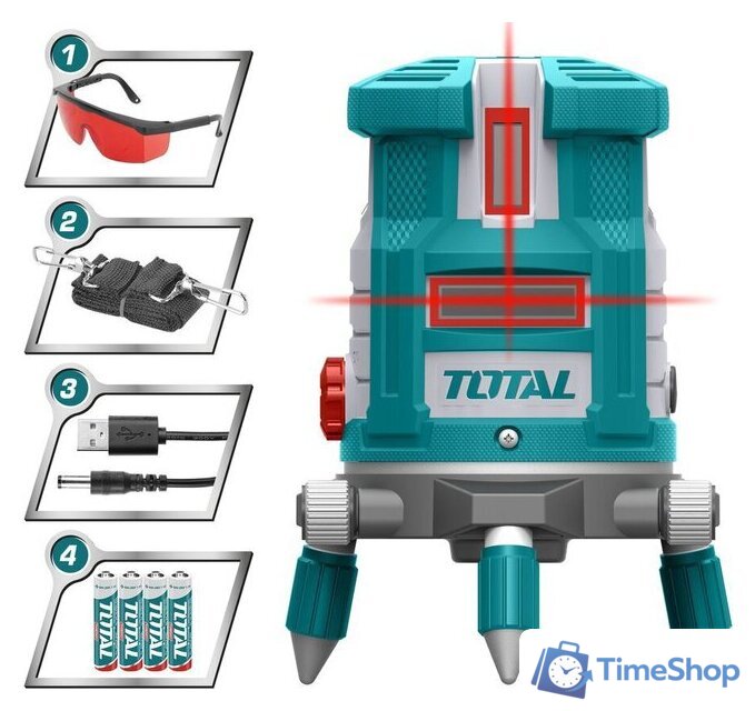 Лазерный нивелир Total TLL306505 - Изображение №1 — Интернет-магазин Time-Shop