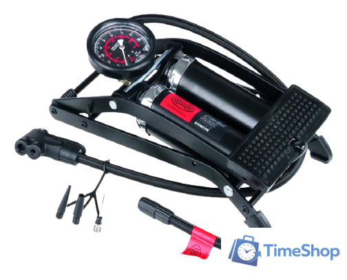 Насос ножной велосипедный Heyner PedalMax PRO (черный) - Изображение №1 — Интернет-магазин Time-Shop