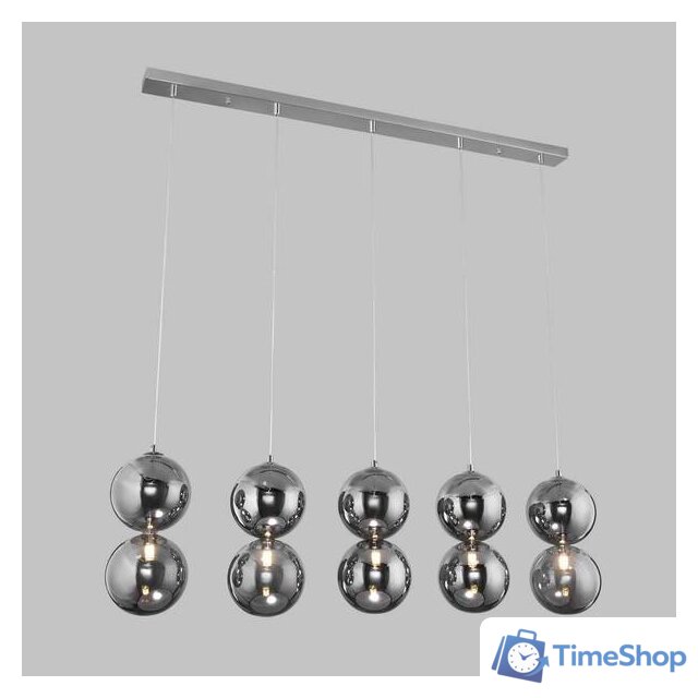 Подвесная люстра Евросвет 50092/5 (хром/дымчатый) - Изображение №1 — Интернет-магазин Time-Shop