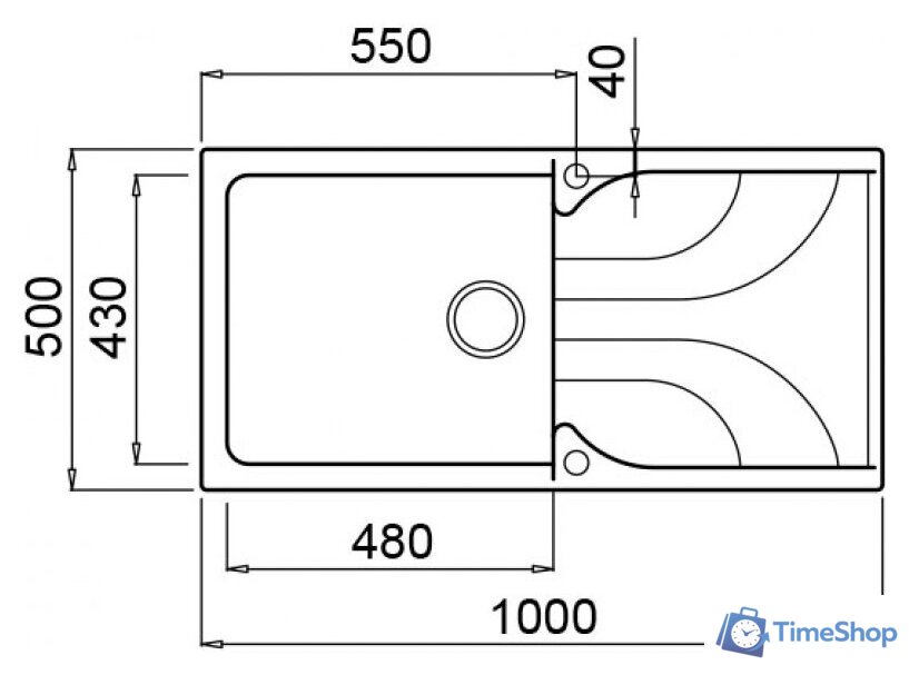 Кухонная мойка Elleci Ego 480 Bianco Antico G62 - Изображение №2 — Интернет-магазин Time-Shop