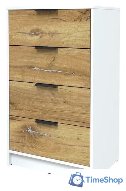 Комод Интерлиния Концепт КТ-К60 (дуб нокс/белый платинум) - Изображение №1 — Интернет-магазин Time-Shop