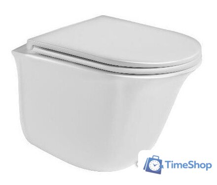 Унитаз подвесной WeltWasser Telbach 004 GL-WT + Marberg 507 SE (белый глянец/хром) - Изображение №3 — Интернет-магазин Time-Shop