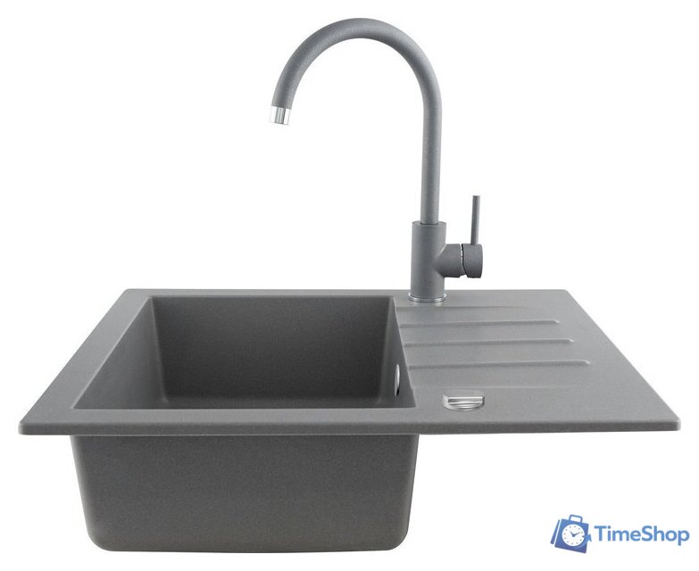Кухонная мойка Kernau KGS A 4560 1B1D Grey Metallic - Изображение №4 — Интернет-магазин Time-Shop