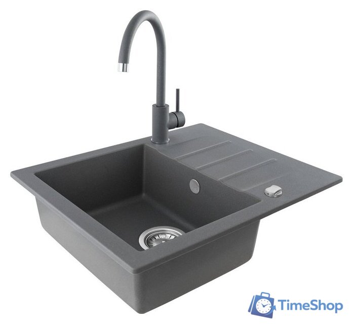 Кухонная мойка Kernau KGS A 4560 1B1D Grey Metallic - Изображение №2 — Интернет-магазин Time-Shop