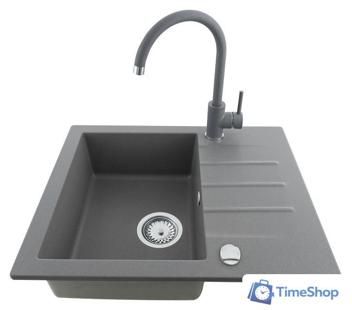 Кухонная мойка Kernau KGS A 4560 1B1D Grey Metallic - Изображение №5 — Интернет-магазин Time-Shop