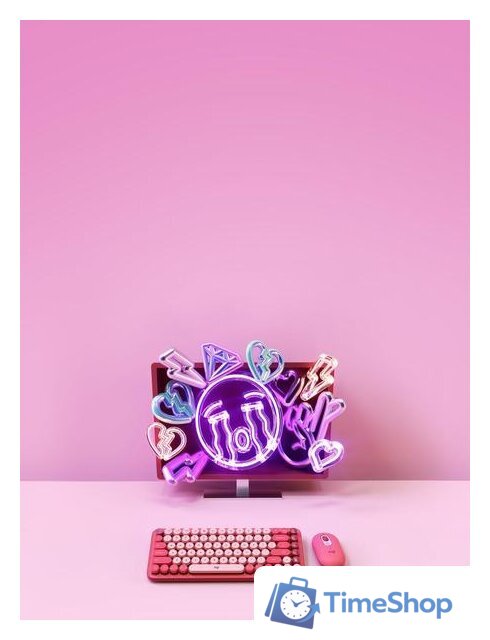 Клавиатура Logitech Pop Keys Heartbreaker 920-010718 - Изображение №7 — Интернет-магазин Time-Shop