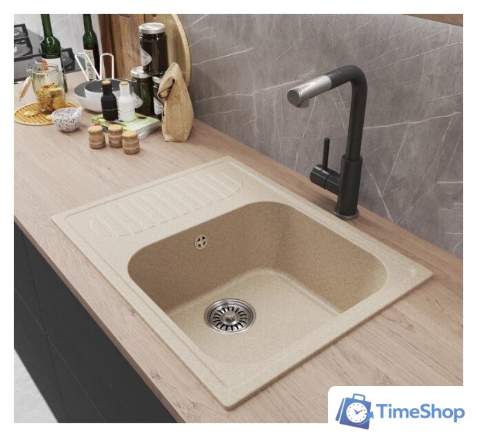Кухонная мойка Mixline ML-GM18 551973 (бежевый) - Изображение №4 — Интернет-магазин Time-Shop