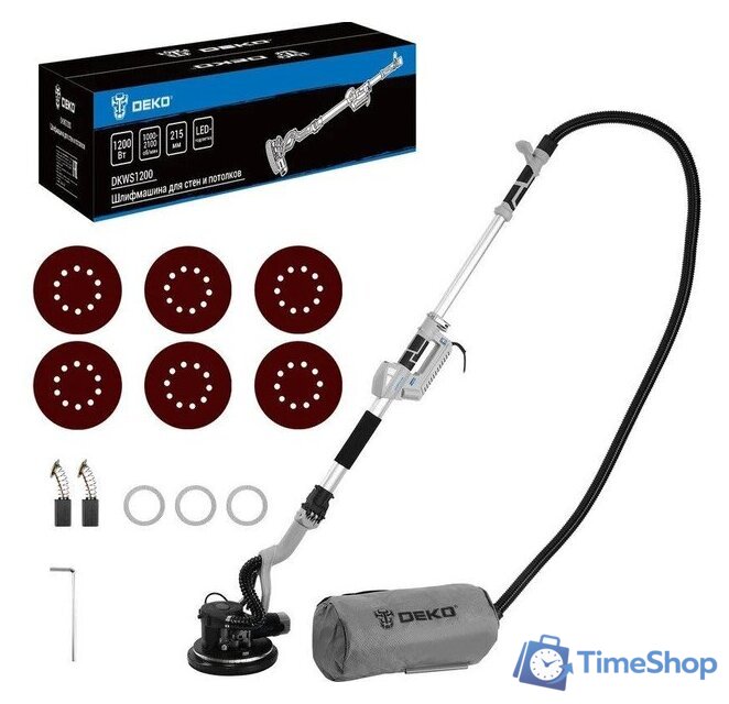 Шлифмашина для стен и потолков Deko DKWS1200 085-1061 - Изображение №1 — Интернет-магазин Time-Shop