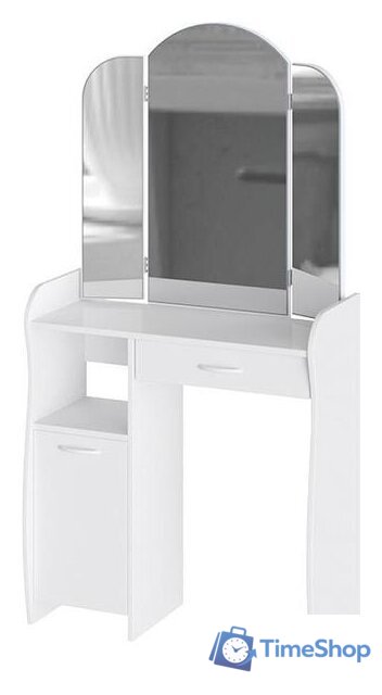 Туалетный столик с зеркалом Трия София Т1 (белый) - Изображение №1 — Интернет-магазин Time-Shop