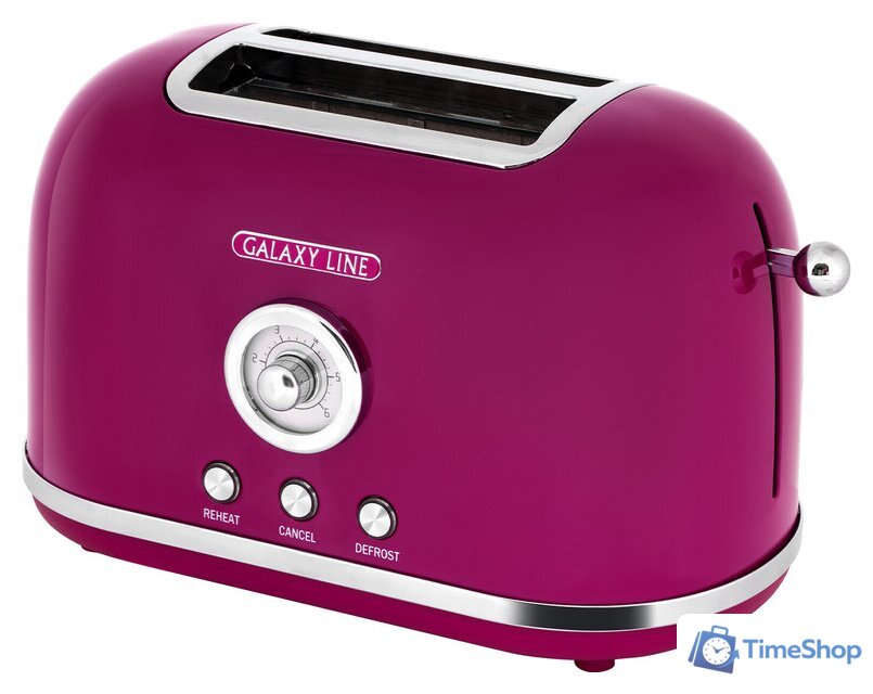 Тостер Galaxy Line GL2916 (малиновый джем) - Изображение №1 — Интернет-магазин Time-Shop