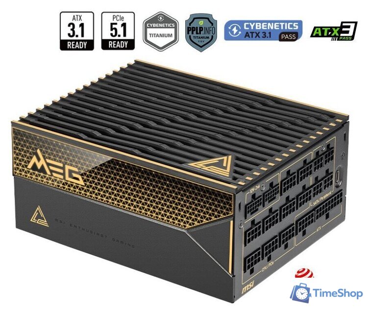 Блок питания MSI MEG Ai1600T PCIE5 - Изображение №2 — Интернет-магазин Time-Shop