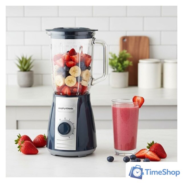 Стационарный блендер Morphy Richards Total Control Jug Table Blender Grey 403010 - Изображение №6 — Интернет-магазин Time-Shop