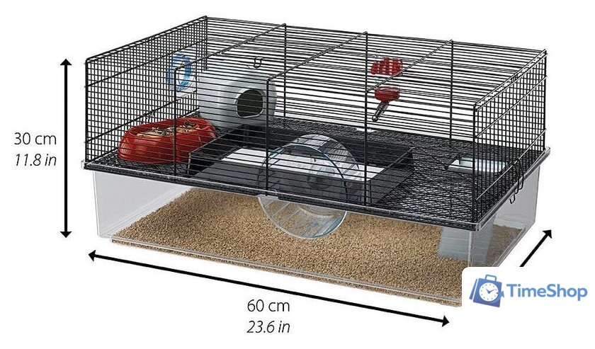 Клетка Ferplast Favola (прозрачный) 57901470 - Изображение №3 — Интернет-магазин Time-Shop
