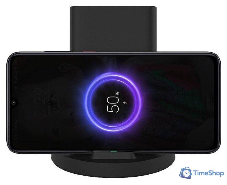 Беспроводное зарядное Xiaomi Mi Vertical Wireless Charger Stand WPC02ZM (международная версия) - Изображение №5 — Интернет-магазин Time-Shop