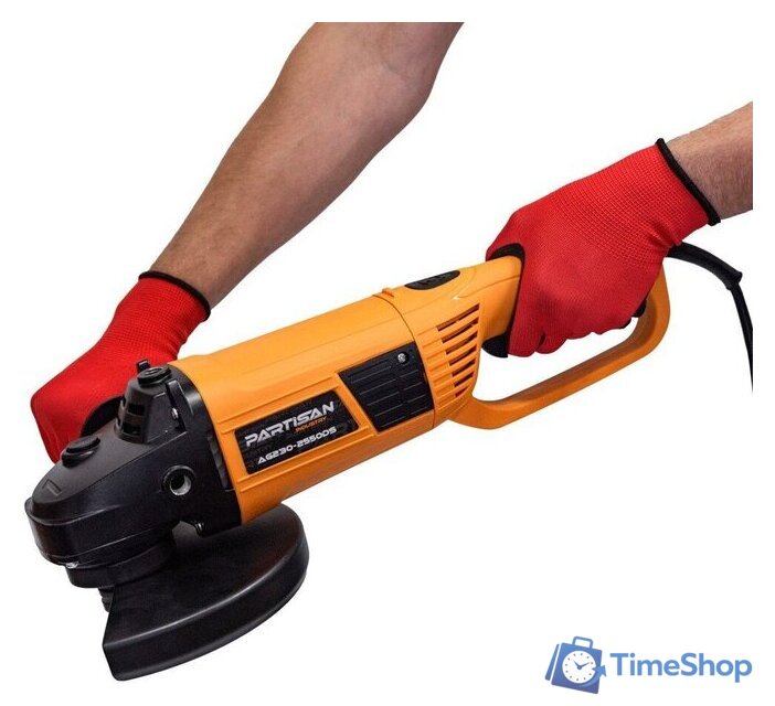 Угловая шлифмашина Partisan AG230-2550DS - Изображение №4 — Интернет-магазин Time-Shop