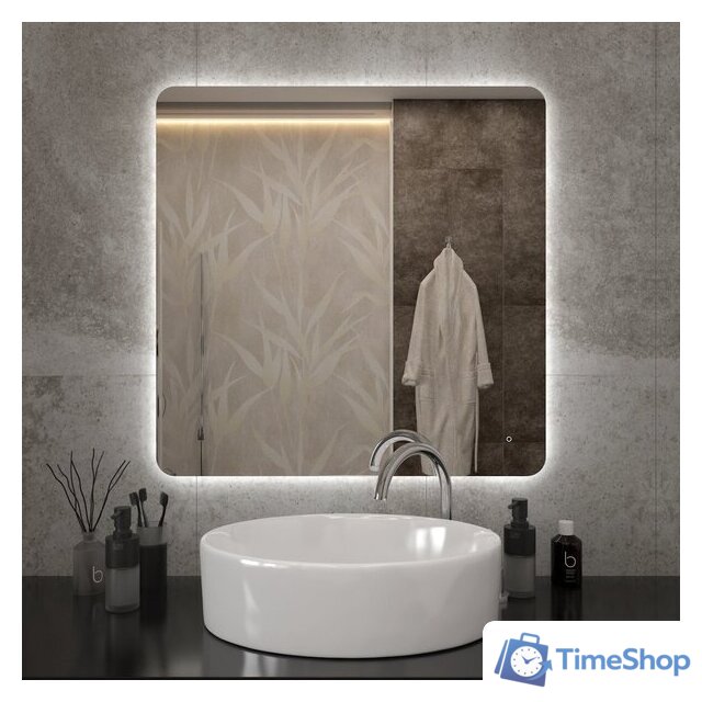  Teymi Зеркало Solli Oreol Pro 80x80 T20260 (подсветка, сенсор) - Изображение №4 — Интернет-магазин Time-Shop