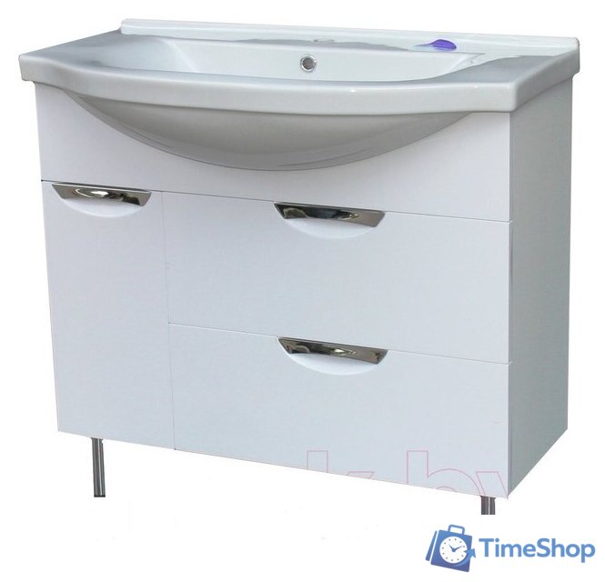  СанитаМебель Тумба под умывальник Эмили-601.900 (Белый) - Изображение №1 — Интернет-магазин Time-Shop
