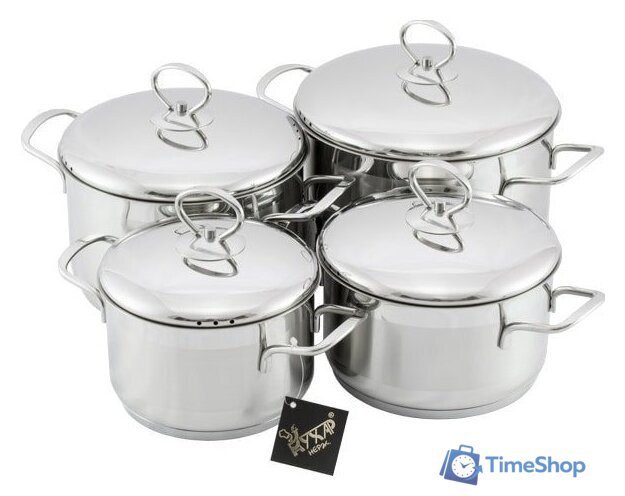 Набор кастрюль Кухар Лотос Классика КЛ1-004М - Изображение №1 — Интернет-магазин Time-Shop