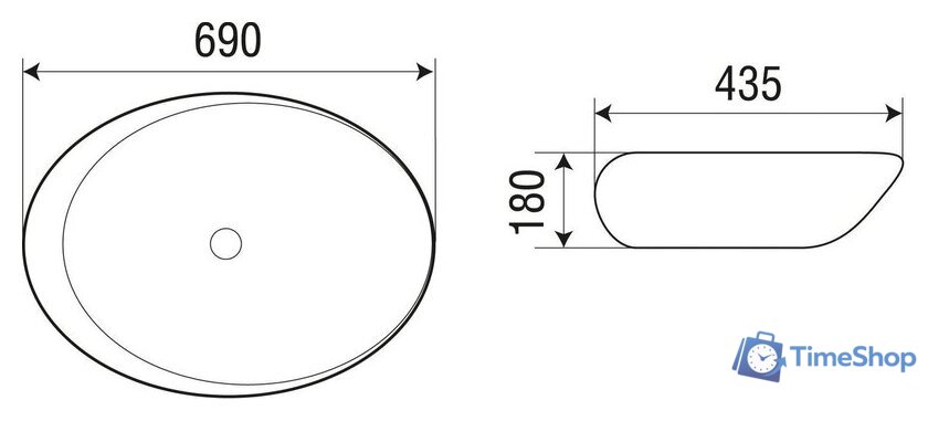 Умывальник WeltWasser Elbach 1094 - Изображение №4 — Интернет-магазин Time-Shop