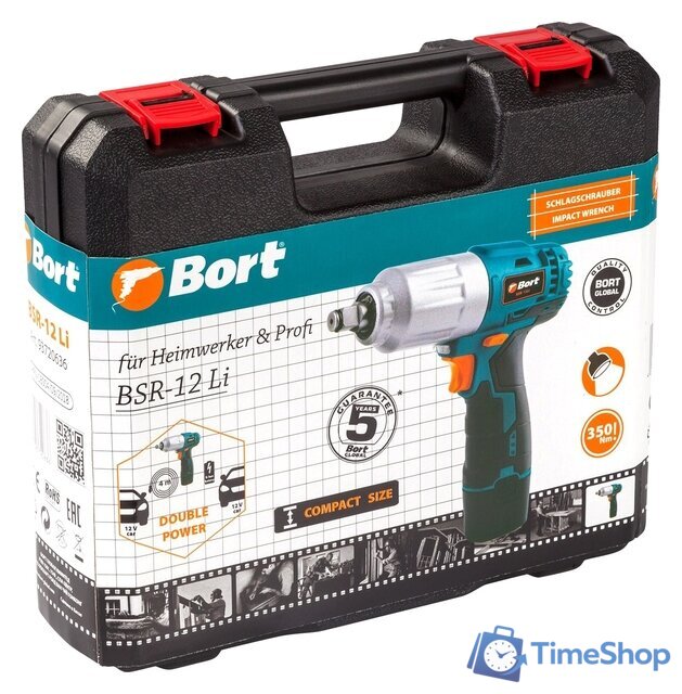 Гайковерт Bort BSR-12Li (с 1-им АКБ, кейс) - Изображение №6 — Интернет-магазин Time-Shop