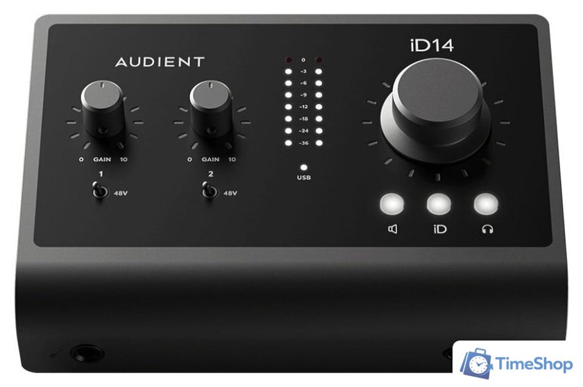 Аудиоинтерфейс Audient iD14 MKII - Изображение №2 — Интернет-магазин Time-Shop