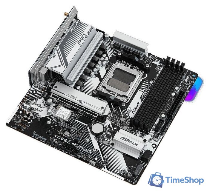 Материнская плата ASRock A620M Pro RS WiFi - Изображение №3 — Интернет-магазин Time-Shop