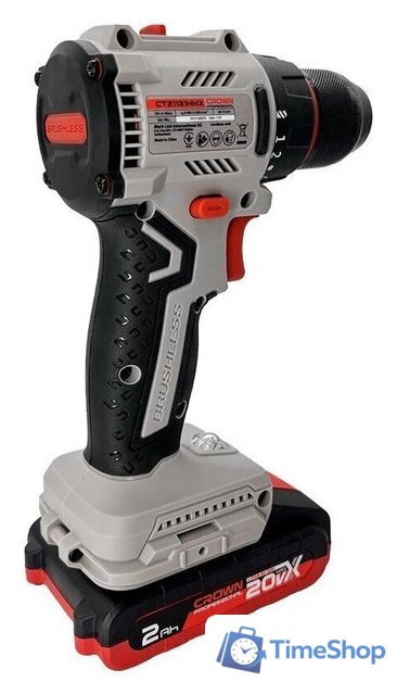 Дрель-шуруповерт Crown CT21131HMX-2 BMC (с 2-мя АКБ, кейс) - Изображение №4 — Интернет-магазин Time-Shop