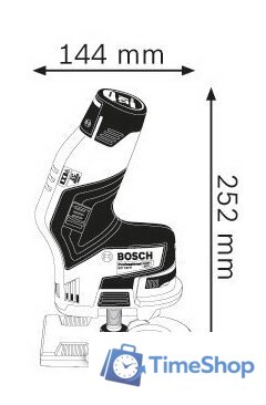 Кромочно-петельный фрезер Bosch GKF 12V-8 Professional 06016B0000 (с 2-мя АКБ и кейсом) - Изображение №2 — Интернет-магазин Time-Shop