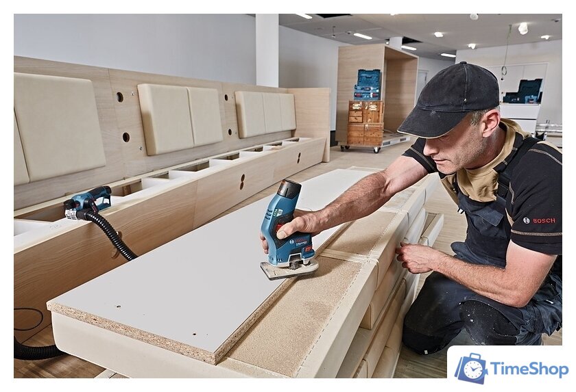 Кромочно-петельный фрезер Bosch GKF 12V-8 Professional 06016B0000 (с 2-мя АКБ и кейсом) - Изображение №3 — Интернет-магазин Time-Shop