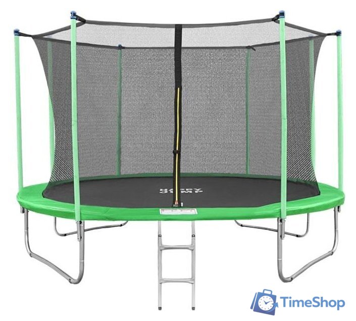 Батут Happy Jump 12ft-i Pro 374 см с внутренней сеткой и лестницей - Изображение №1 — Интернет-магазин Time-Shop