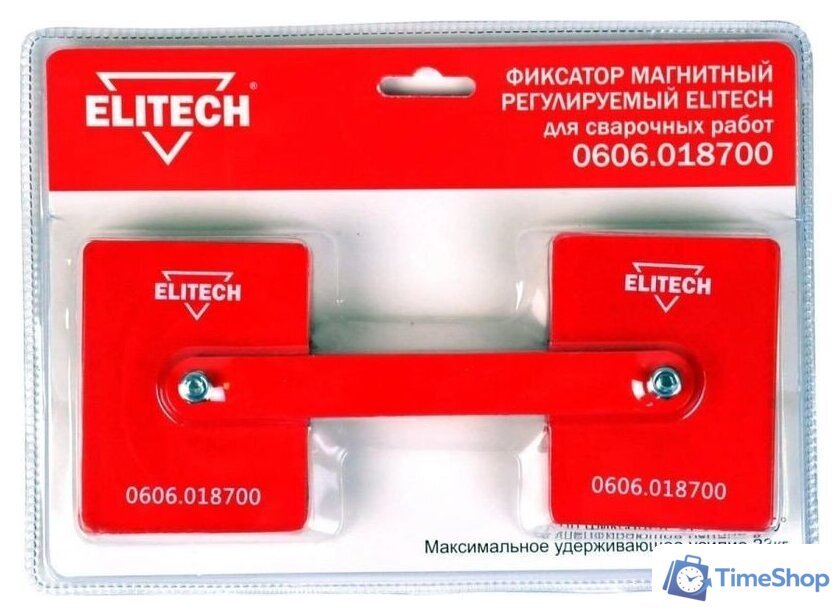 Угольник магнитный ELITECH 0606.018700 - Изображение №4 — Интернет-магазин Time-Shop
