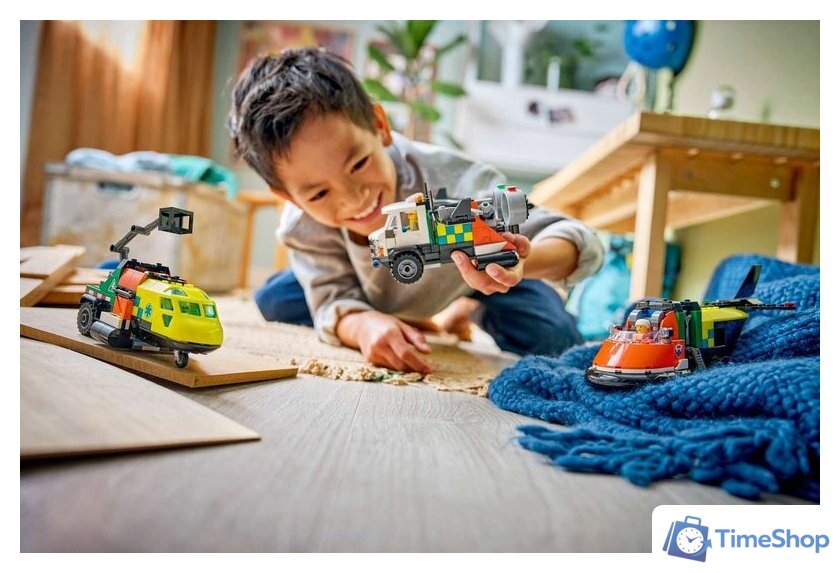 Конструктор LEGO City 60505 Ремикс самолёта, грузовика и судна на воздушной подушке - Изображение №6 — Интернет-магазин Time-Shop