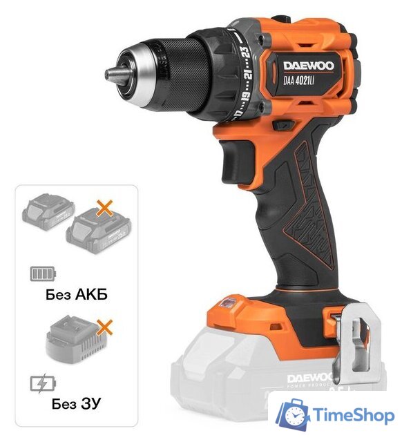 Дрель-шуруповерт Daewoo Power DAA 4021Li (без АКБ) - Изображение №1 — Интернет-магазин Time-Shop
