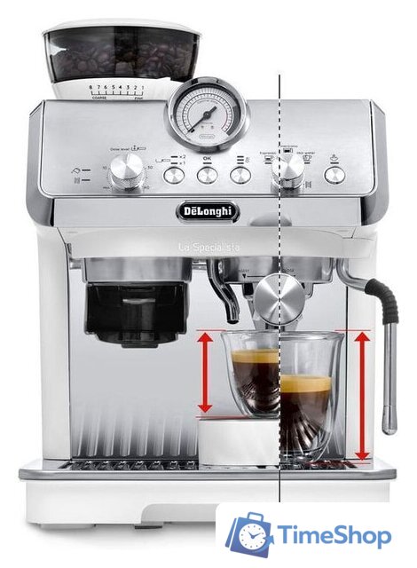 Кофемашина DeLonghi La Specialista Arte Manual EC9155.W - Изображение №2 — Интернет-магазин Time-Shop